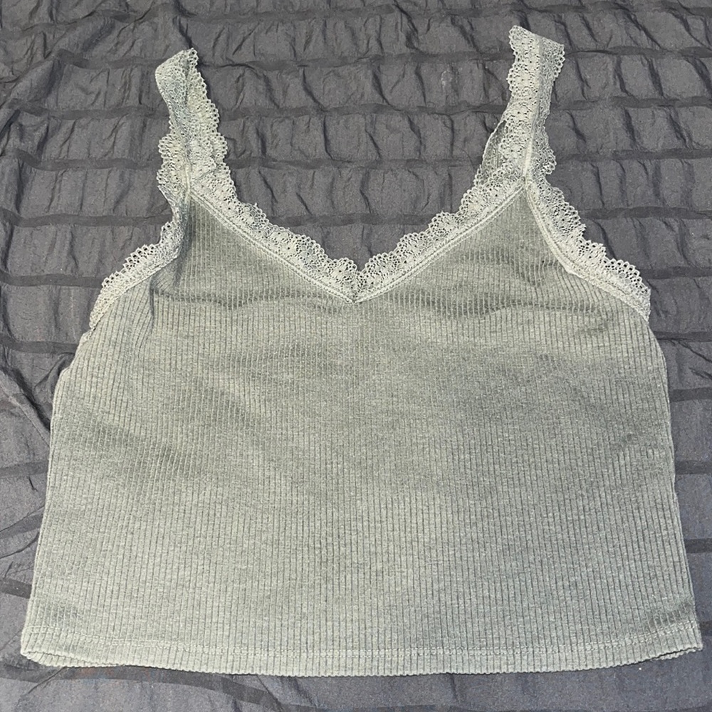 navy green tank top